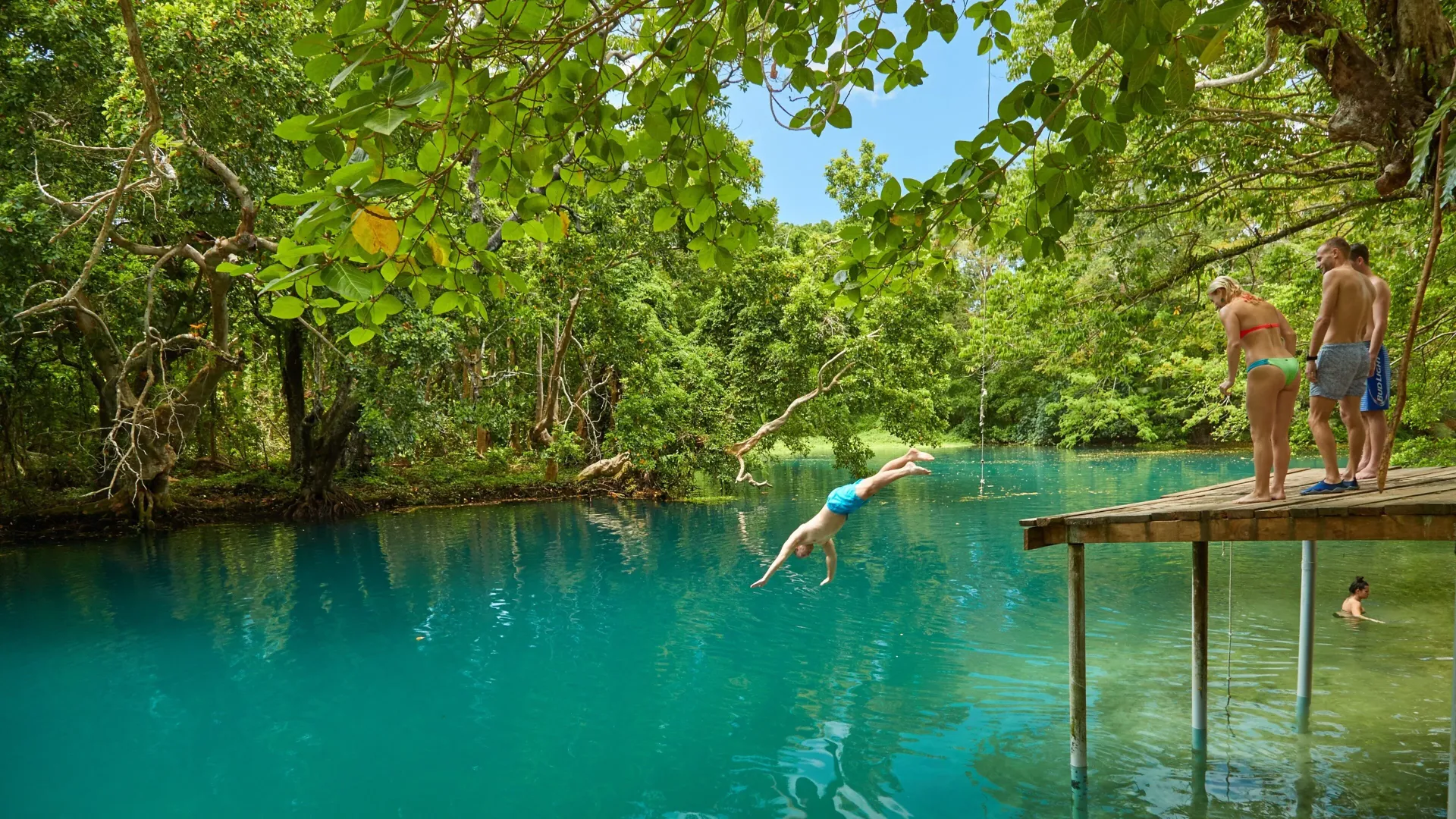 A blue hole on Espiritu Santo